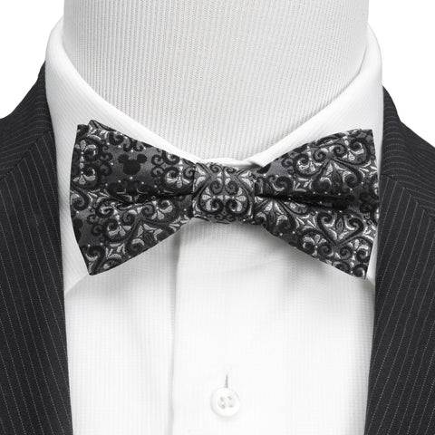 Mickey Mouse Damask Pocket Square and Bow Tie Gift Set