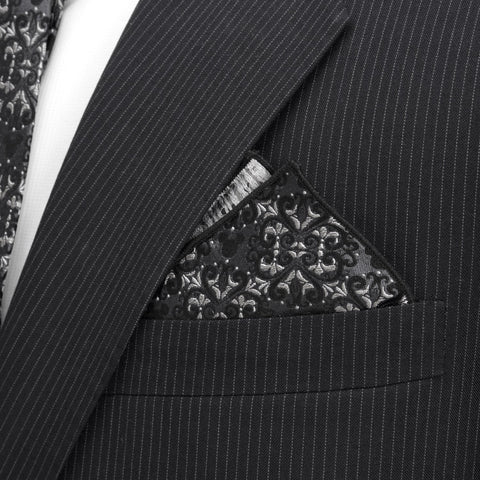 Mickey Mouse Damask Pocket Square and Bow Tie Gift Set