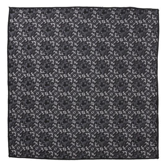 Mickey Mouse Damask Tile Pocket Square