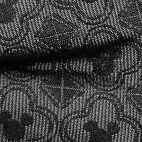 Mickey Mouse Pattern Black Bow Tie