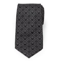 Mickey Mouse Pattern Black Men's Tie