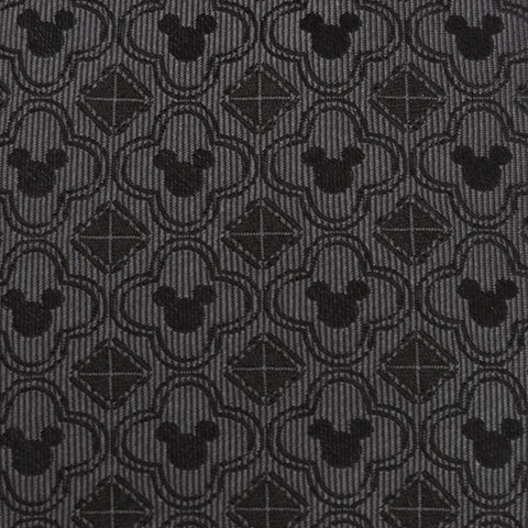 Mickey Mouse Pattern Black Men's Tie