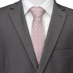 Mickey Mouse Silhouette Blossom Pink Men's Tie