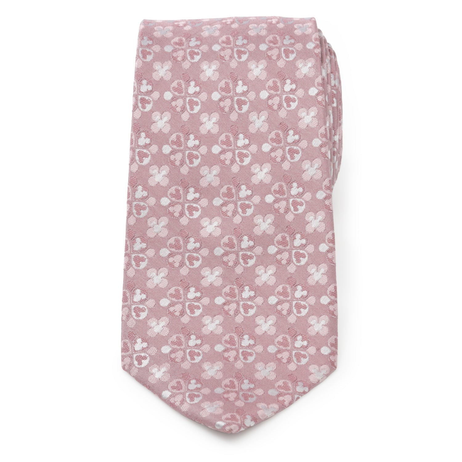  Cufflinks Mickey Mouse Silhouette Blossom Pink Men's Tie - Default Title - Bonton