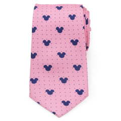 Mickey Mouse Dot Pink Tie and Pocket Square Gift Set