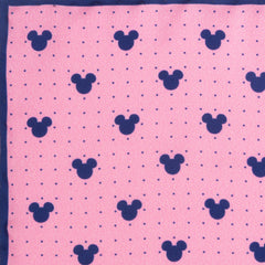 Mickey Mouse Dot Pink Pocket Square