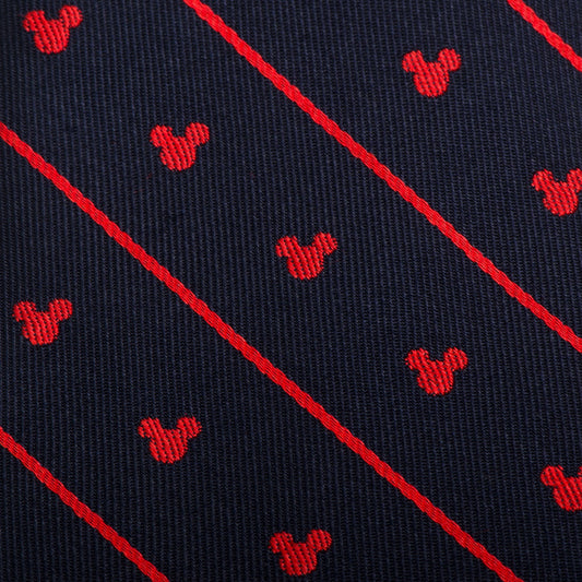 Mickey Mouse Navy Pinstripe Tie