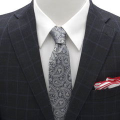 Mickey Mouse Gray Paisley Mens Tie