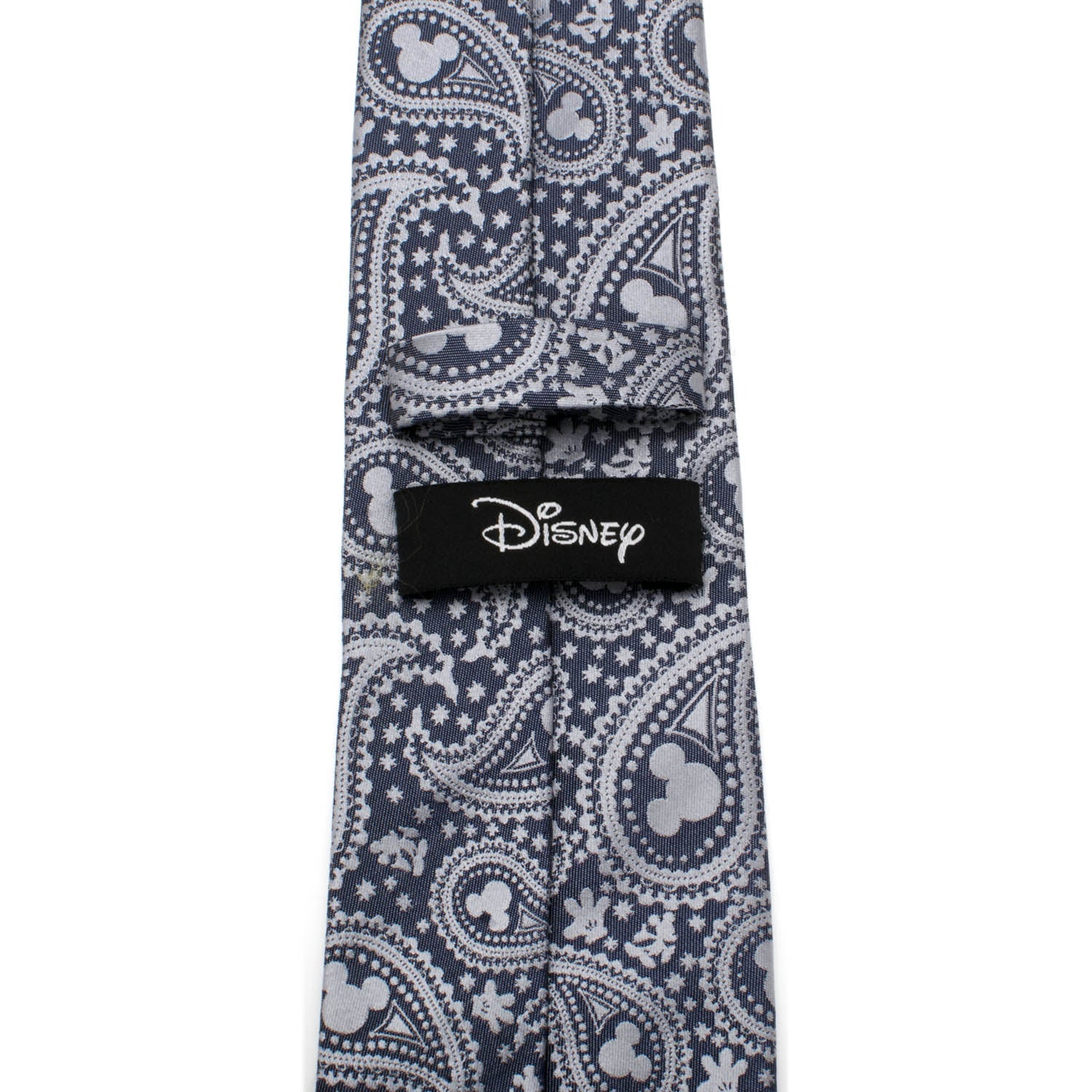  Cufflinks Mickey Mouse Gray Paisley Mens Tie - Default Title - Bonton