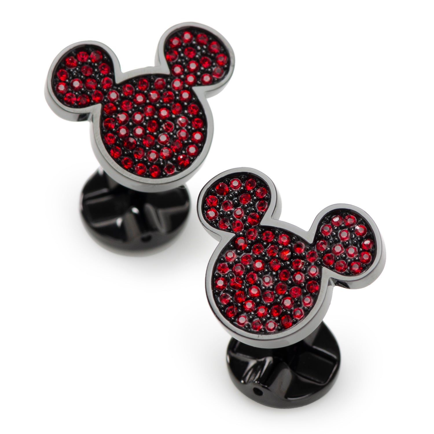  Cufflinks Mickey Mouse Maroon Crystal Cufflinks - Default Title - Bonton