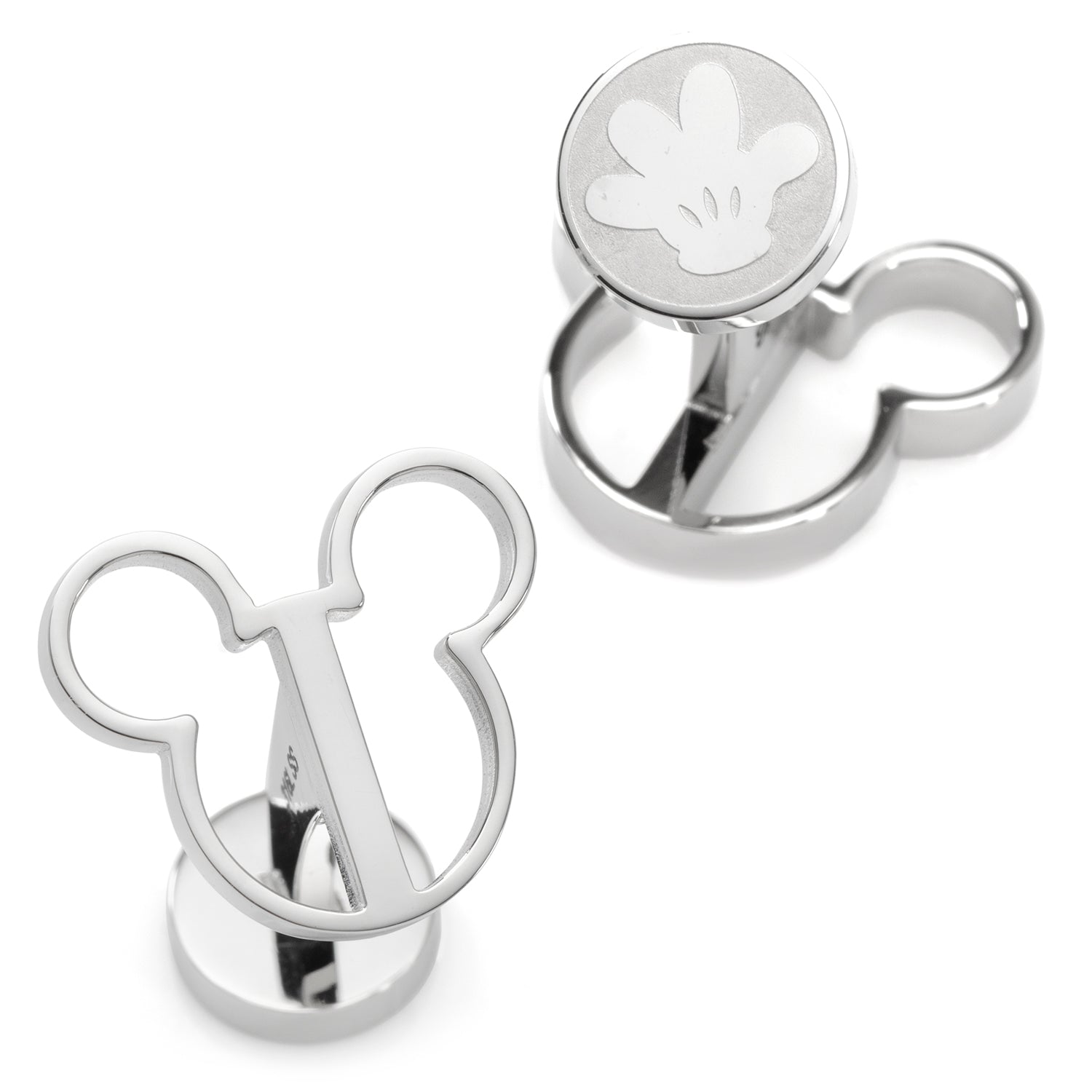  Cufflinks Mickey Mouse Silhouette Cutout Cufflinks - Default Title - Bonton