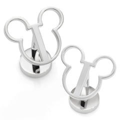 Mickey Mouse Silhouette Cutout Cufflinks