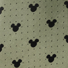 Mickey Silhouette Dot Green Men's Tie