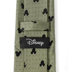 Mickey Silhouette Dot Green Men's Tie