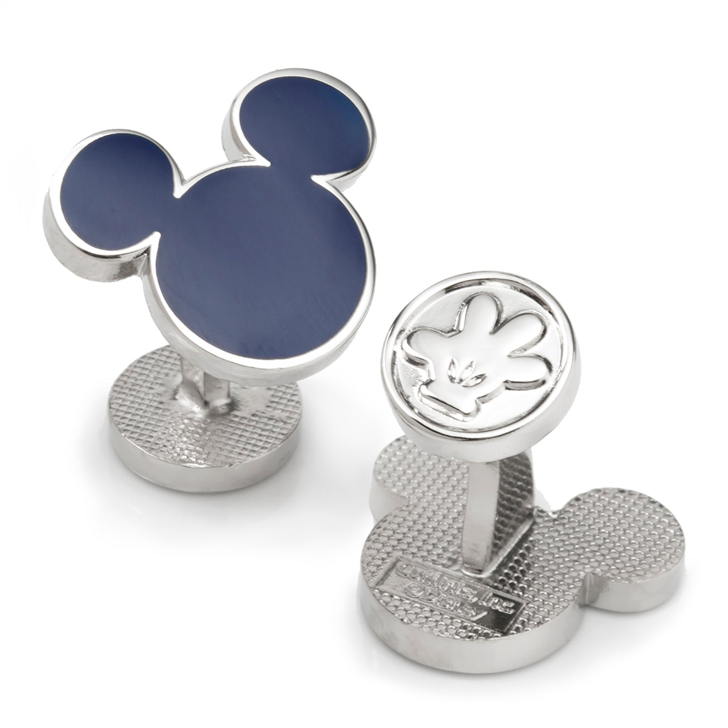  Cufflinks Mickey Mouse Silhouette Blue Cufflinks - Default Title - Bonton