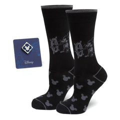 Mickey Steamboat Willie Sock and Mickey Blue Lapel Pin Gift Set