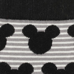 Mickey Stripe Gray Sock and Mickey Blue Lapel Pin Gift Set