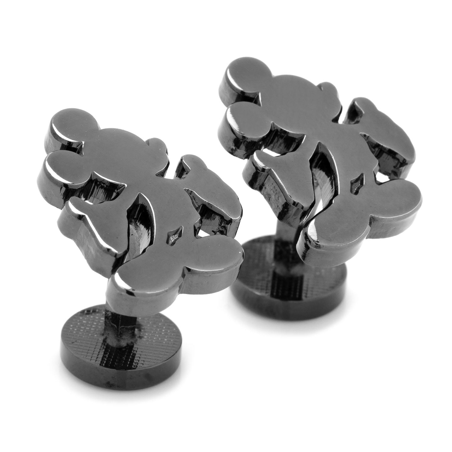  Cufflinks Black Mickey Mouse Silhouette Cufflinks - Default Title - Bonton