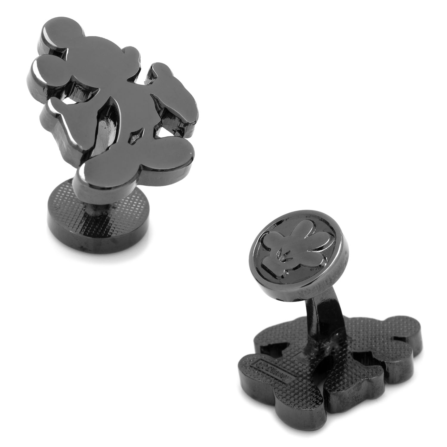  Cufflinks Black Mickey Mouse Silhouette Cufflinks - Default Title - Bonton