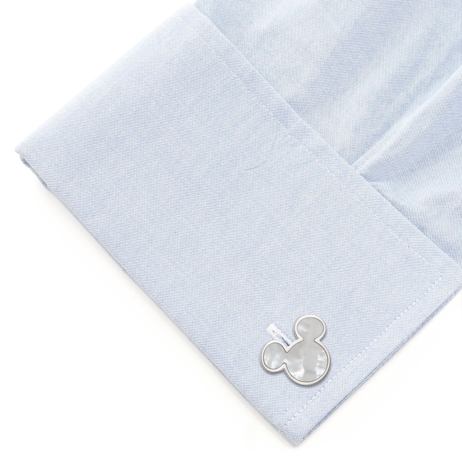  Cufflinks Mickey Mouse Mother of Pearl Cufflinks and Tie Clip Gift Set - Default Title - Bonton