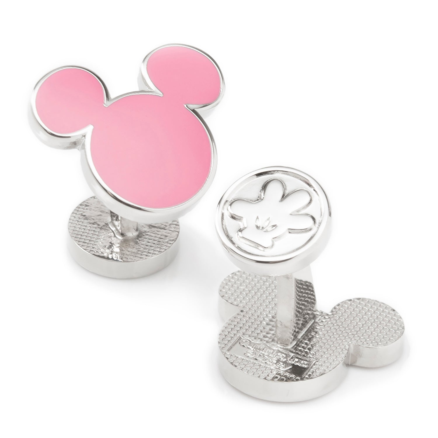  Cufflinks Mickey Mouse Silhouette Pink Cufflinks - Default Title - Bonton