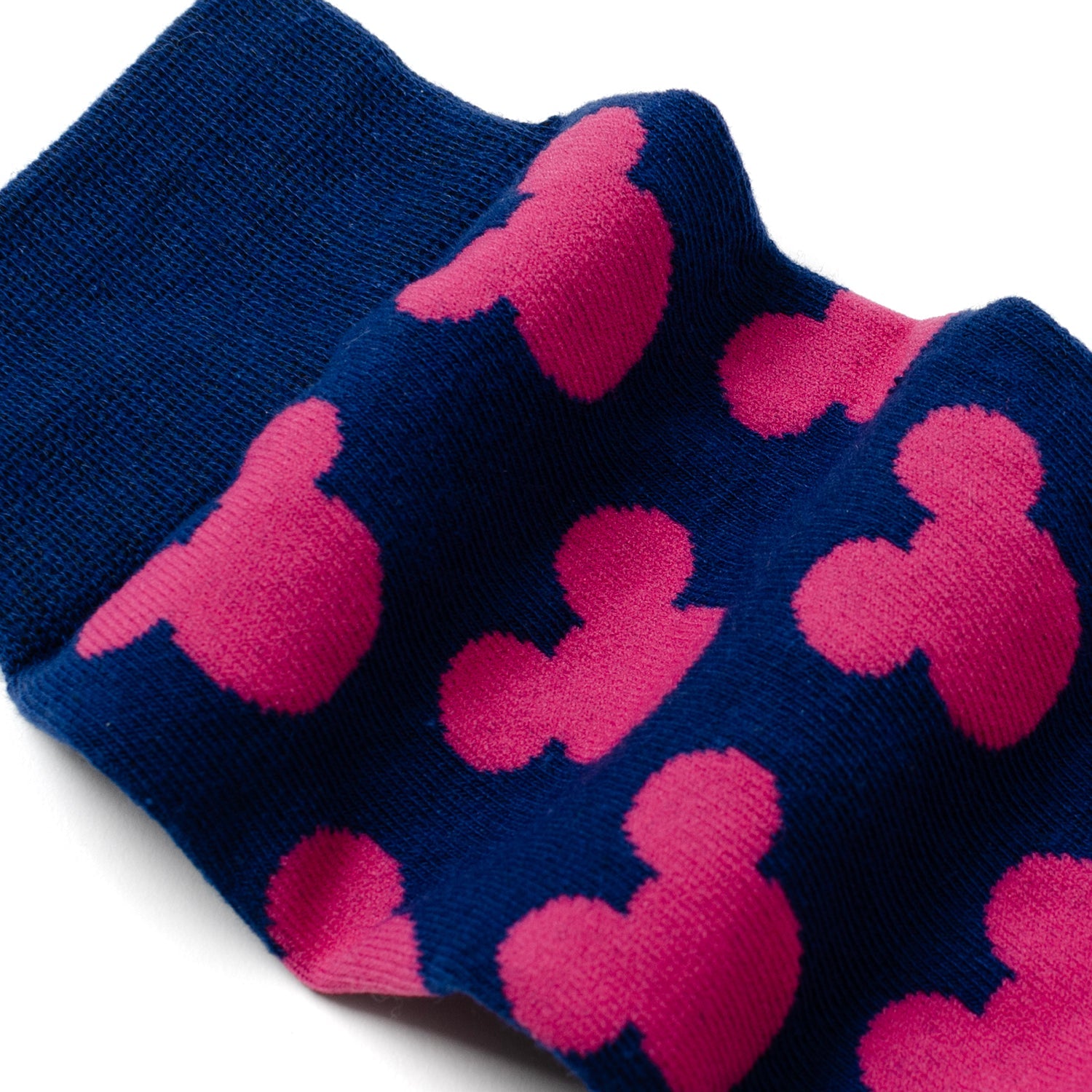  Cufflinks Mickey Silhouette Pink Sock and Mickey Blue Lapel Pin Gift Set - Default Title - Bonton