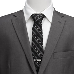 Mickey Mouse Stripe Black Men's Tie