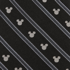 Mickey Mouse Stripe Black Men's Tie