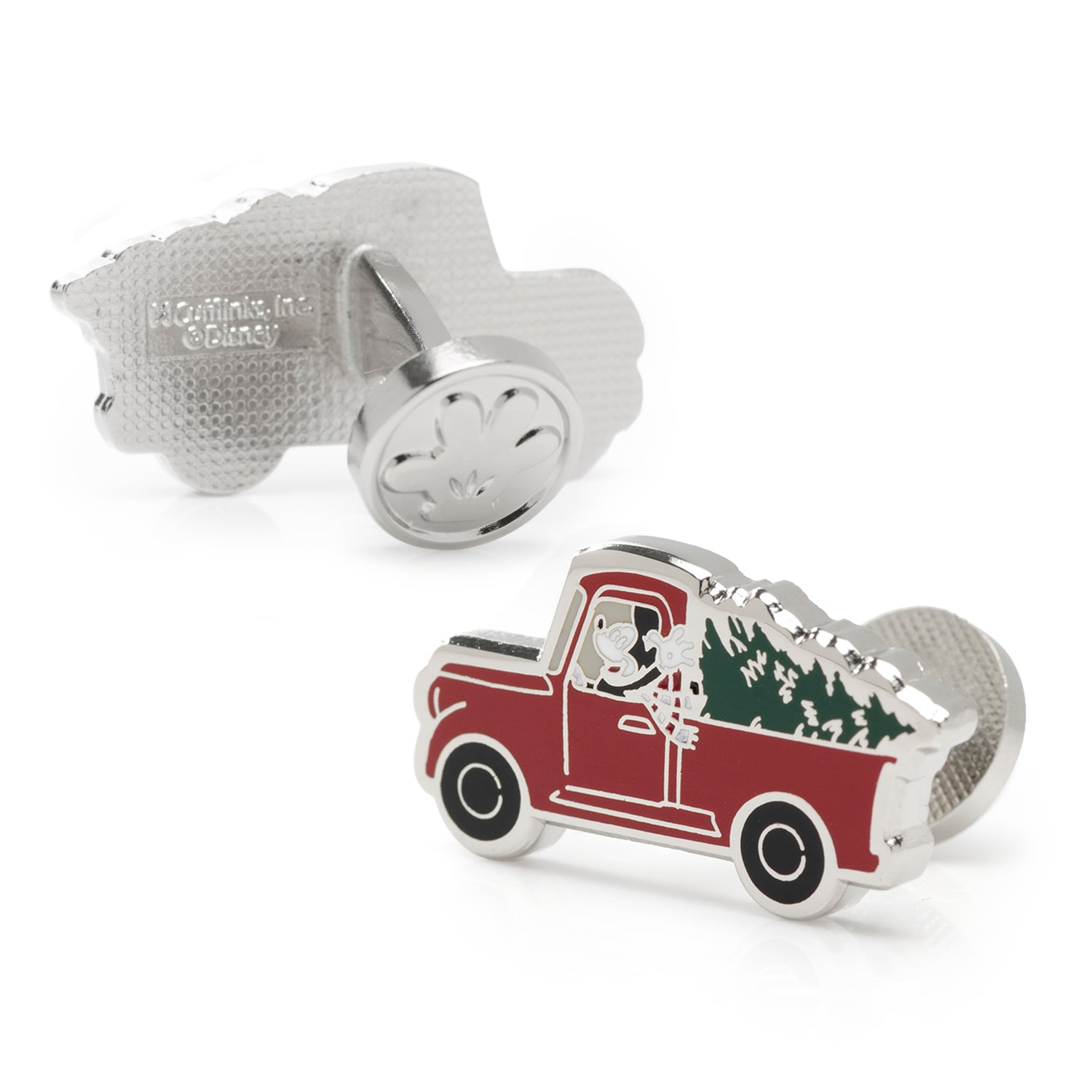  Cufflinks Mickey Mouse Holiday Truck Cufflinks - Default Title - Bonton