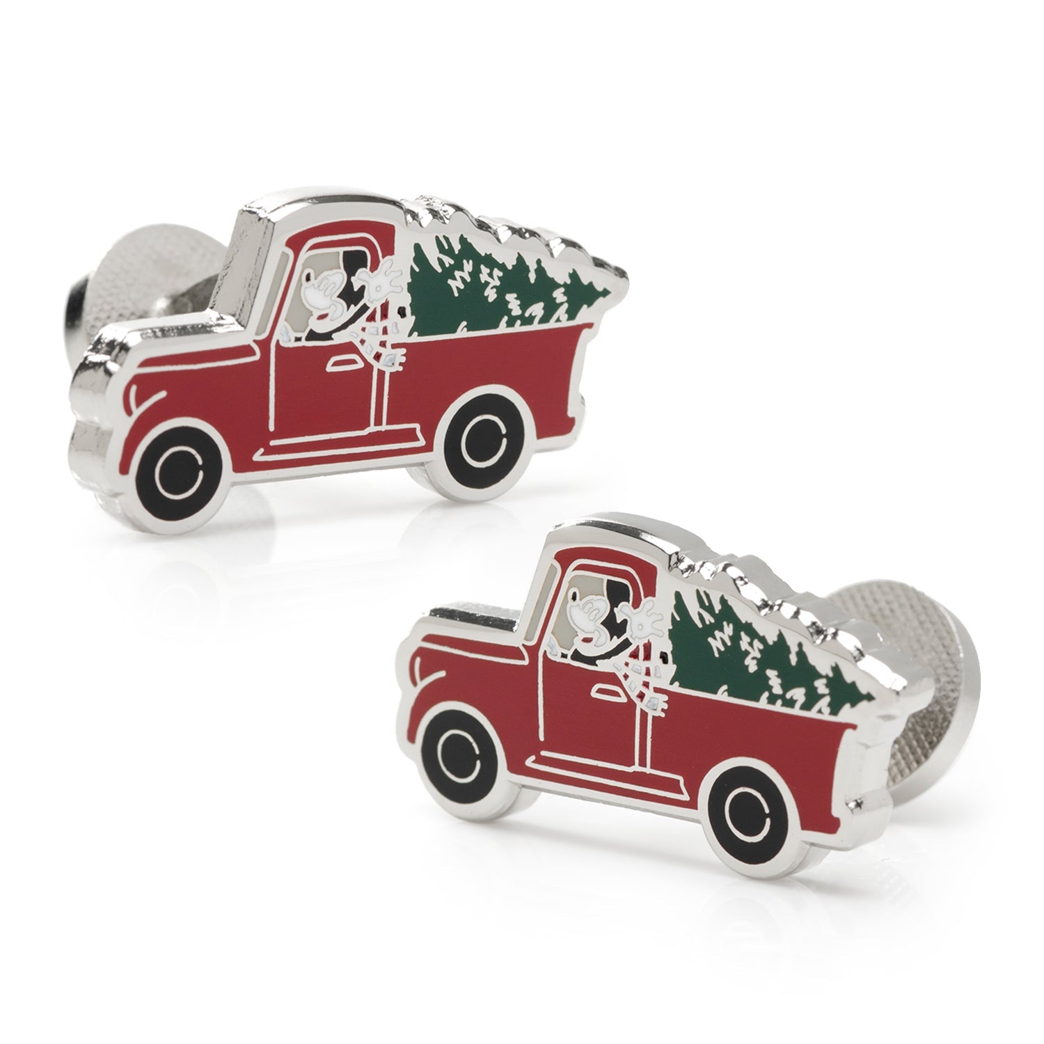  Cufflinks Mickey Mouse Holiday Truck Cufflinks - Default Title - Bonton