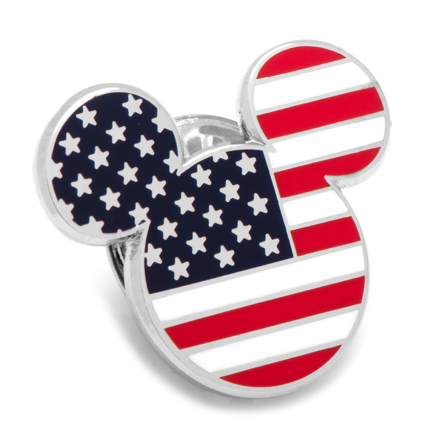  Cufflinks Stars and Stripes Mickey Mouse Lapel Pin - Default Title - Bonton