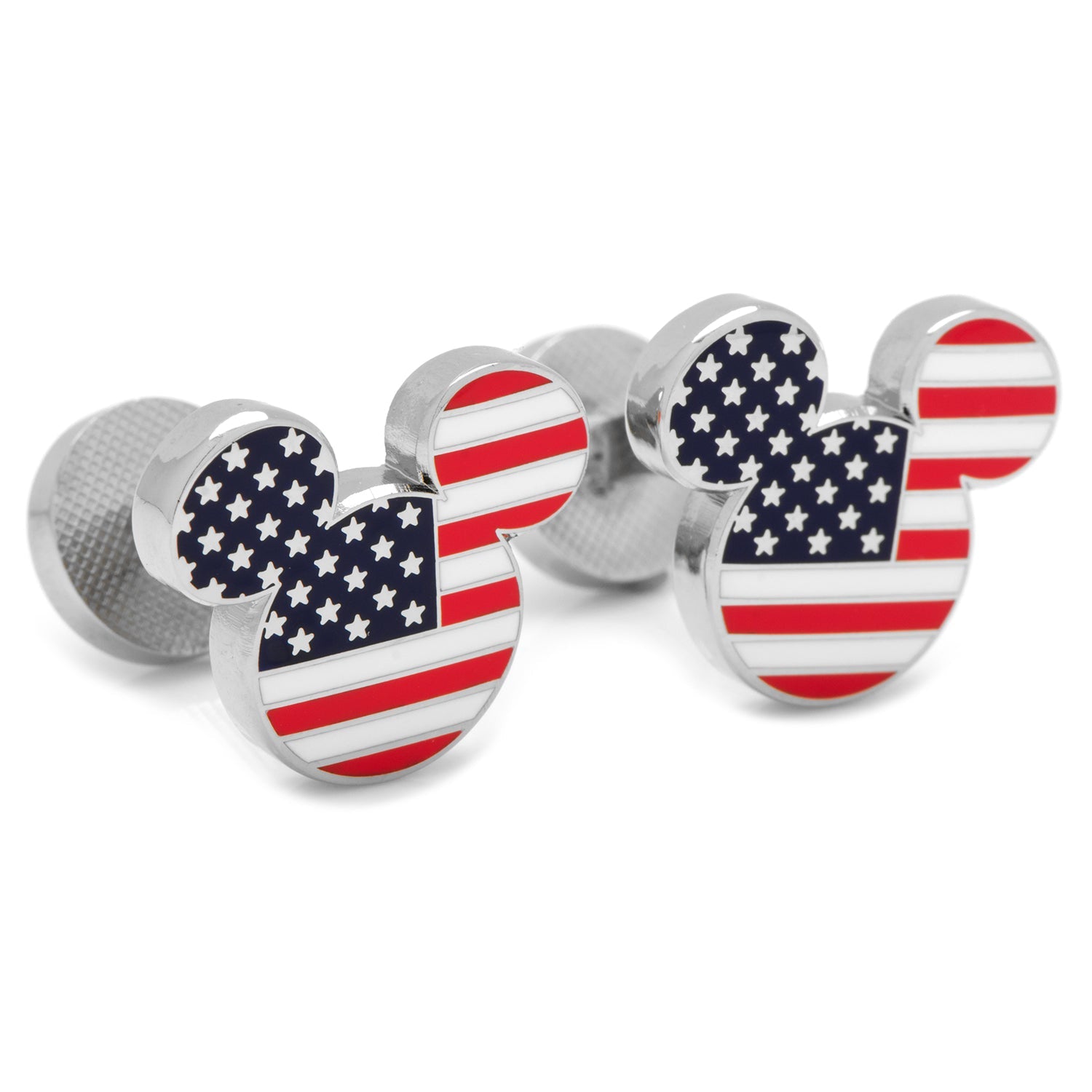  Cufflinks Stars and Stripes Mickey Mouse Cufflinks - Default Title - Bonton