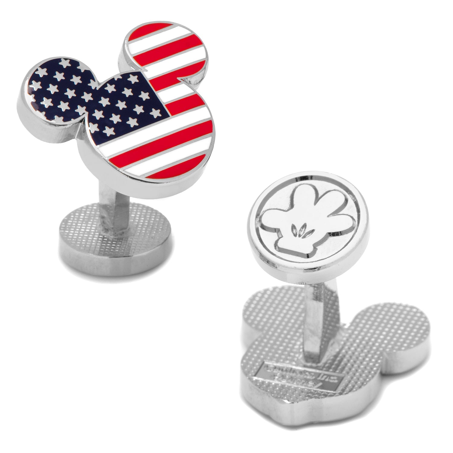  Cufflinks Stars and Stripes Mickey Mouse Cufflinks - Default Title - Bonton