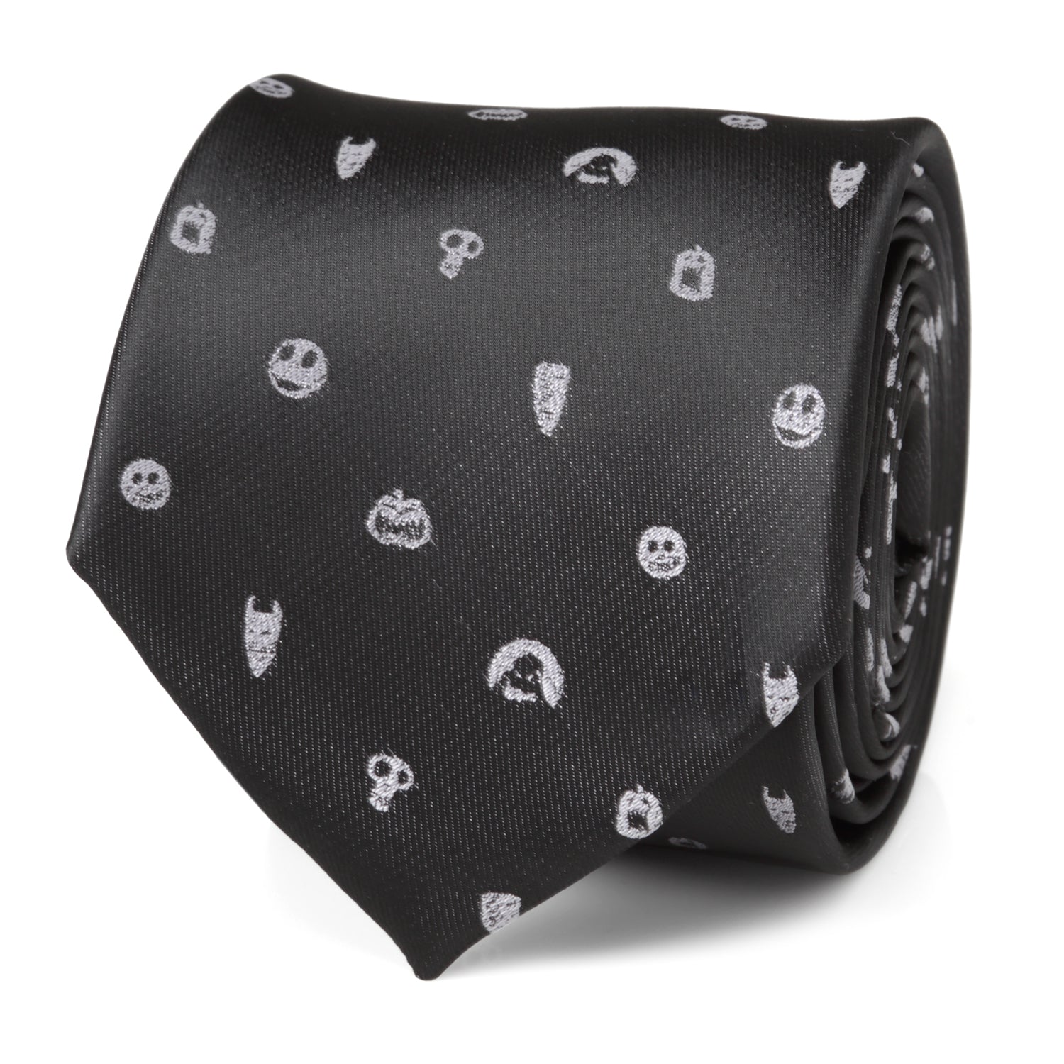  Cufflinks Nightmare Before Christmas Black Gray Men's Tie - Default Title - Bonton