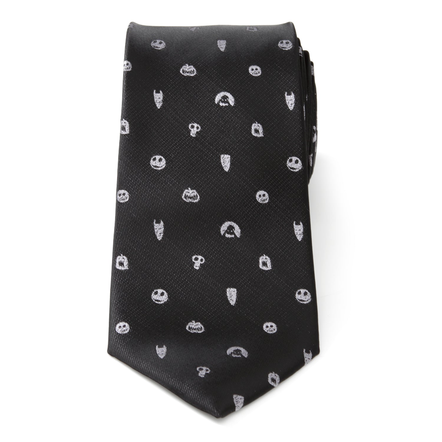  Cufflinks Nightmare Before Christmas Black Gray Men's Tie - Default Title - Bonton