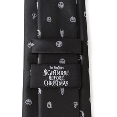 Nightmare Before Christmas Black Gray Men's Tie