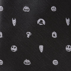 Nightmare Before Christmas Black Gray Men's Tie