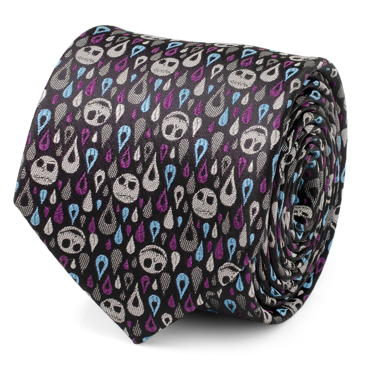  Cufflinks Jack Skellington Patterned Men's Tie - Default Title - Bonton