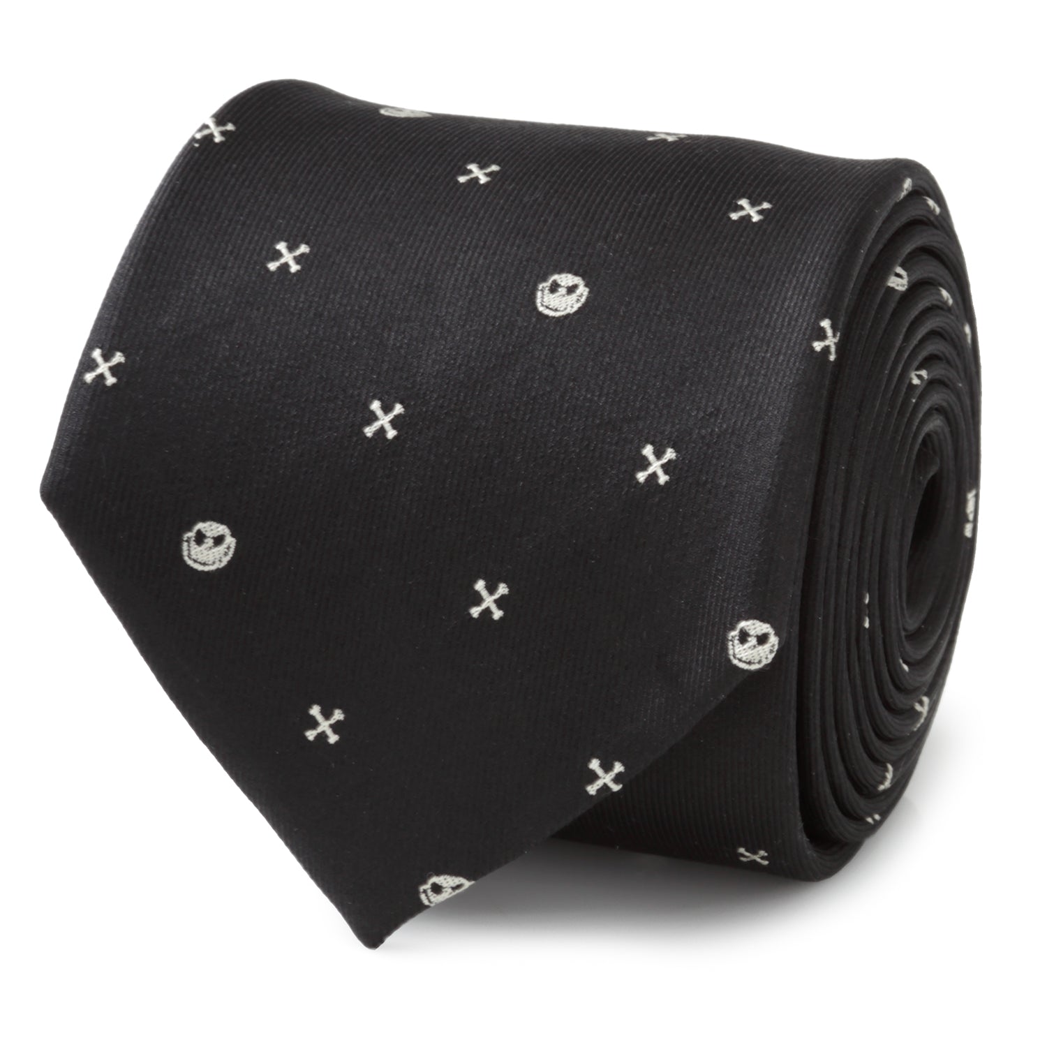  Cufflinks Nightmare Before Christmas Jack Skellington Black Men's Tie - Default Title - Bonton