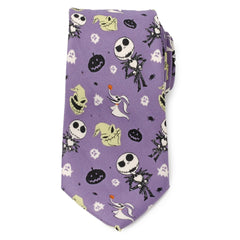 Nightmare Before Christmas Purple Men's Tie