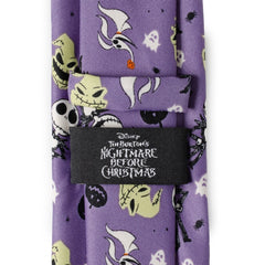 Nightmare Before Christmas Purple Men's Tie