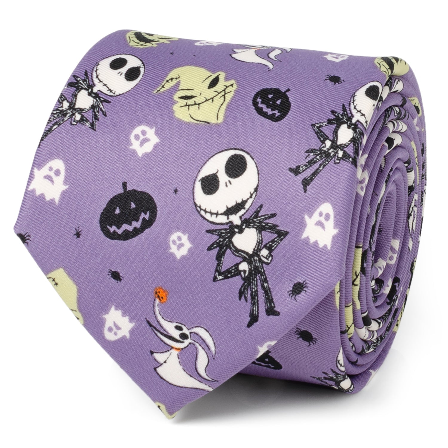  Cufflinks Nightmare Before Christmas Purple Men's Tie - Default Title - Bonton