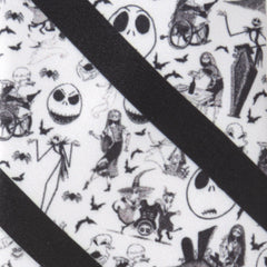 Nightmare Before Christmas Stripe Black Men's Tie