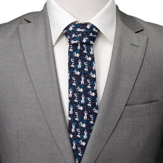 Olaf Navy Pattern Men's Tie