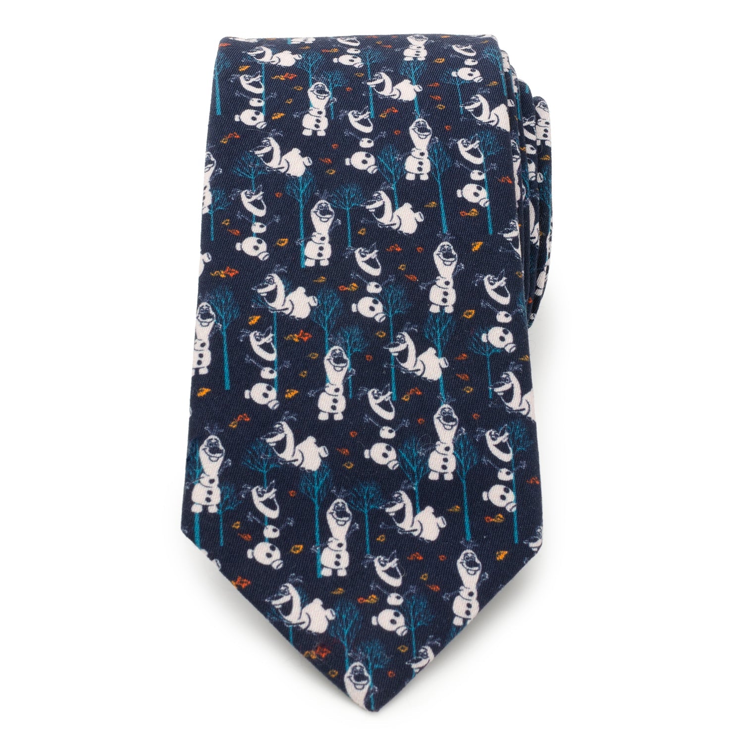  Cufflinks Olaf Navy Pattern Men's Tie - Default Title - Bonton