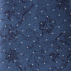 Peter Pan Treasure Map Navy Dot Men's Tie