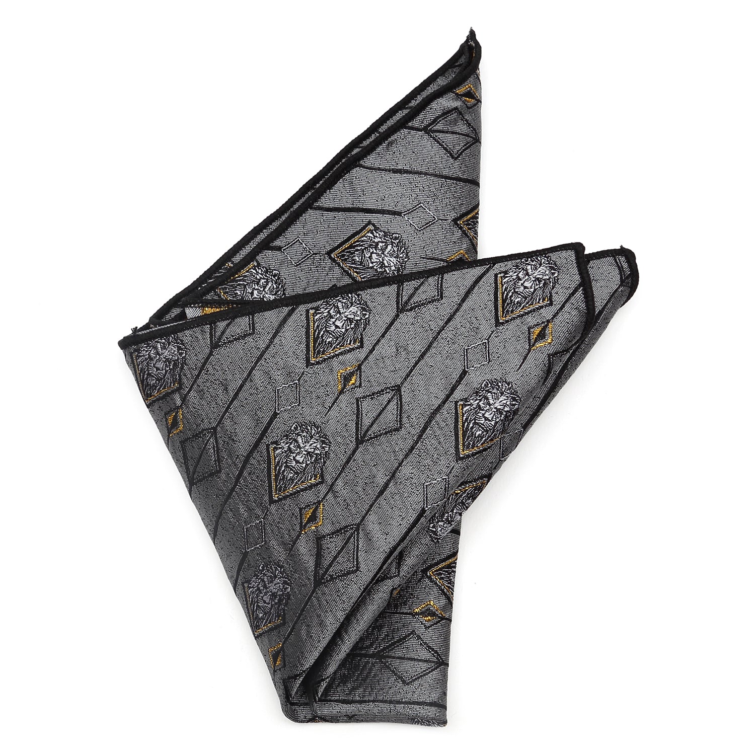  Cufflinks Scar Gray Pocket Square - Default Title - Bonton