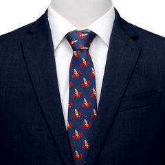 Sebastian Hidden Message Blue Men's Tie