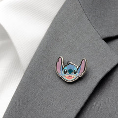 Stitch Happy Face Lapel Pin