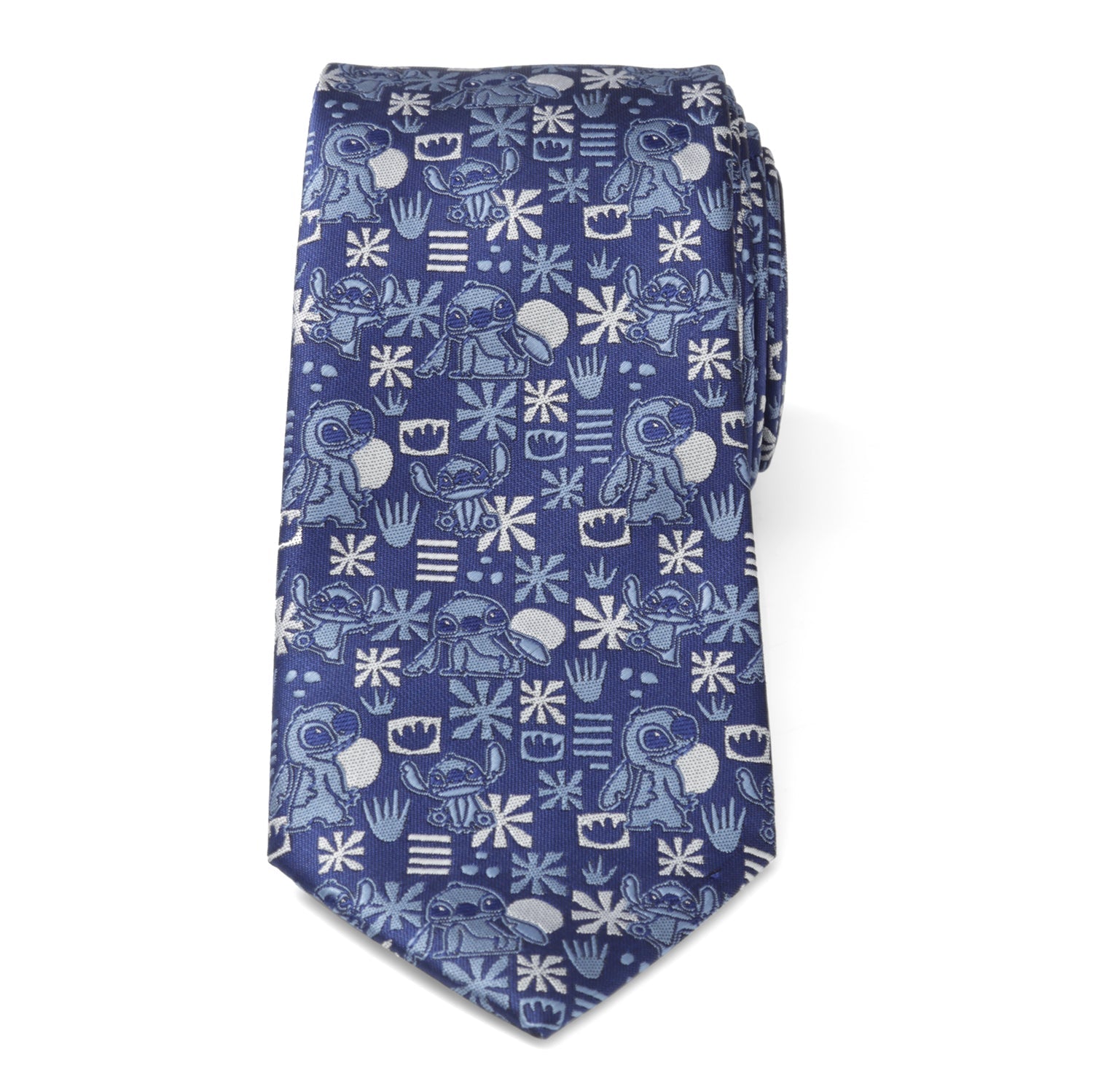  Cufflinks Stitch Blue Tropical Mens Tie - Default Title - Bonton